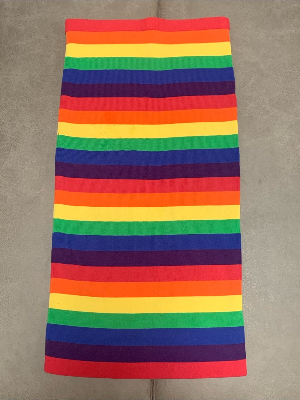 Michael Kors Womens Rainbow Striped Pride Stretch Ribbed Pencil Skirt Size S